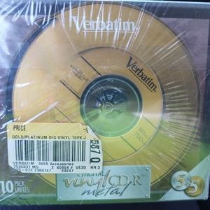Verbatim Gold And Platinum Mineral Vinyl CD-R CD'S five gold five platinum